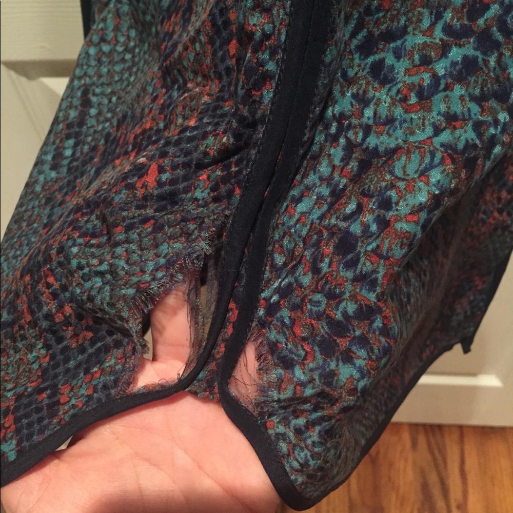 Rebecca Taylor Silk Python Print Halter Dress - image 5